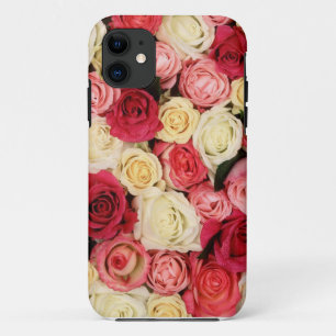 Pink and Red Roses iPhone Case