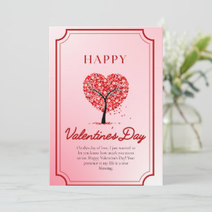 Pink And Red Simple Illustrative Happy Valentine's Invitation