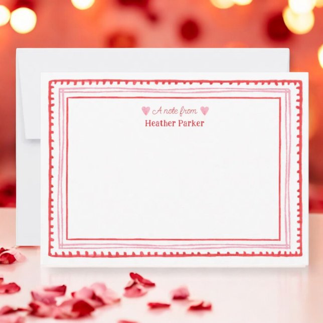 Pink and Red Sweetheart Valentine Themed  Card (Creator Uploaded)