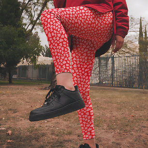Pink and red Tiger Print  Leggings