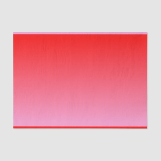 Pink and Red Valentine Gradient Tissue Paper (Front)