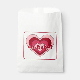 Pink and Red Valentine's Day Baby Shower Bags