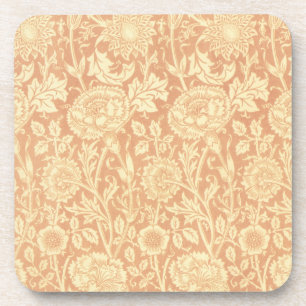 Pink and Rose by William Morris, Vintage Flowers Coaster