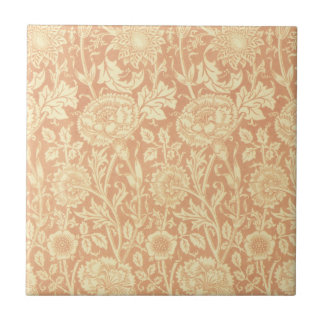 Pink and Rose by William Morris, Vintage Flowers Tile