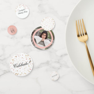 Pink and Rose Gold Glitter Confetti
