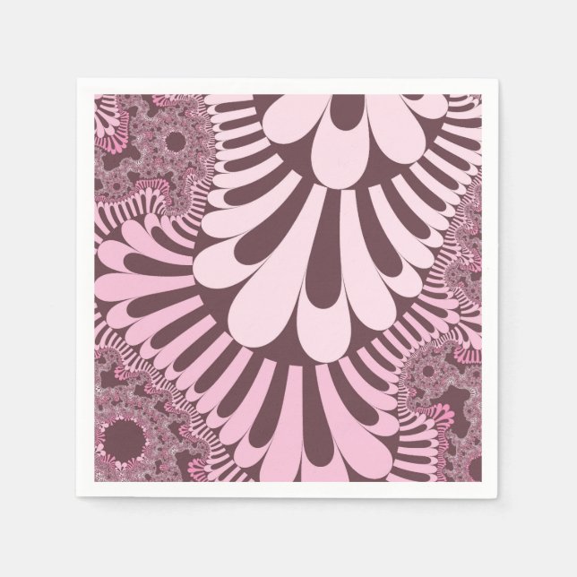 Pink and Rose Loop Napkin (Front)