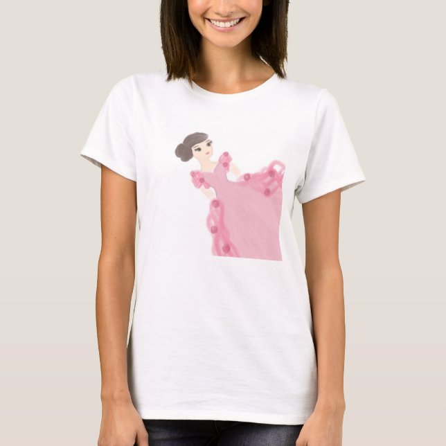 Pink and roses T-Shirt (Front)