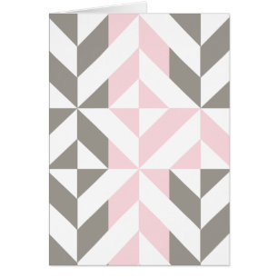 Pink and Silver Geometric ZigZag
