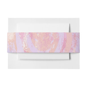 Pink and Stinky Invitation Belly Band