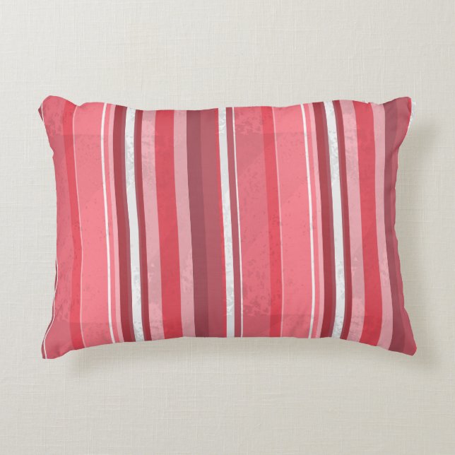 Pink and Stinky Stripes Decorative Cushion (Front)