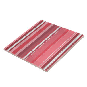 Pink and Stinky Stripes Tile