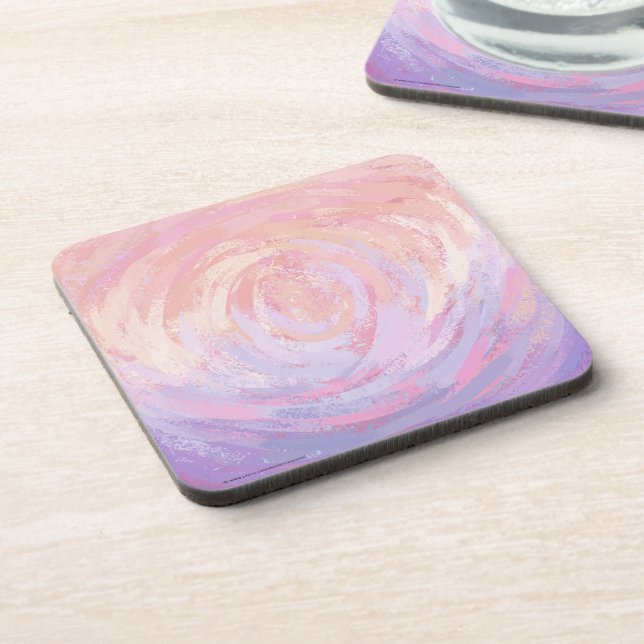 Pink and Stinky Textured Coaster (Left Side)