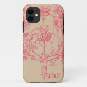 Pink and Tan Toile iPhone 11 Case