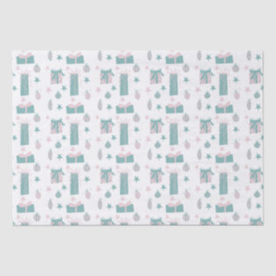 Pink and Turquoise Christmas Collection Tissue Paper