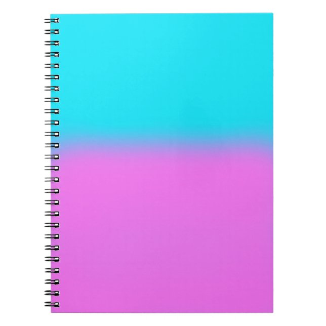 Pink and Turquoise Notebook/Journal Notebook (Front)