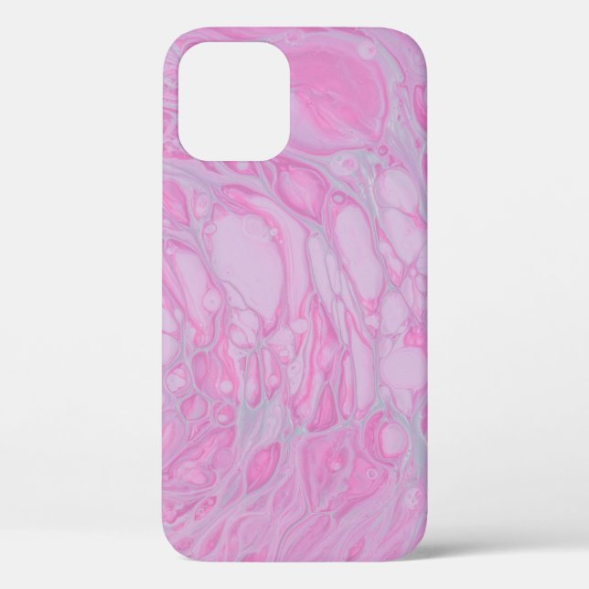 PINK AND WHITE ABSTRACT PAINTING2 Case-Mate iPhone CASE (Back)