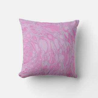 PINK AND WHITE ABSTRACT PAINTING2 CUSHION