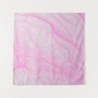 PINK AND WHITE ABSTRACT PAINTING TAPESTRY