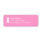 Pink and White Awareness Ribbon