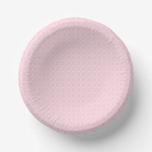 Pink and White Baby Geographic  Paper Plate