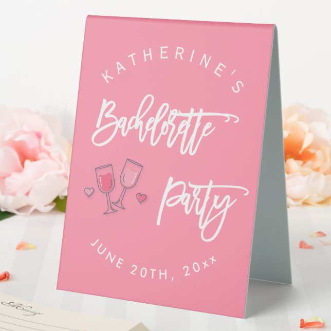 Pink And White Bachelorette Party (In SItu (Wedding))