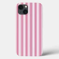 Pink and white candy stripes Case-Mate iPhone case