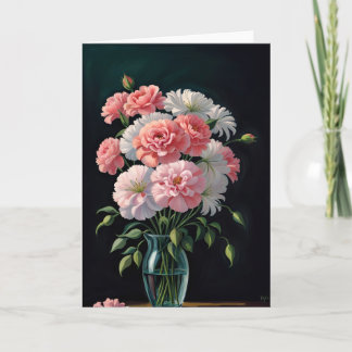 Pink and White Card