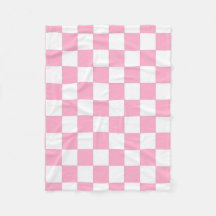 Pink And White Chequered