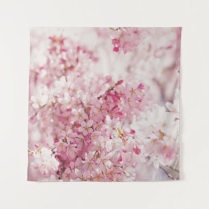 PINK AND WHITE CHERRY BLOSSOM TAPESTRY
