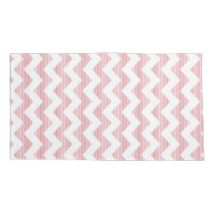 Pink And White Chevron Pattern Pillowcase