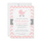 Pink and White Chevron, Stroller, Baby Girl Shower