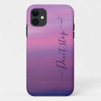 pink and white cloud monogram iphone case