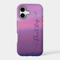 pink and white cloud monogram iphone case