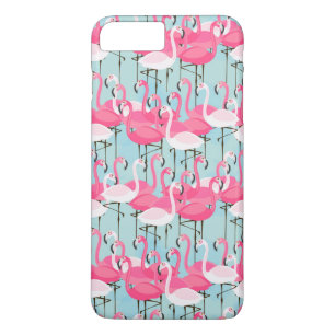 Pink And White Crowd Of Flamingos iPhone 8 Plus/7 Plus Case