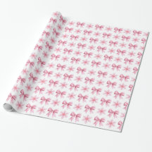 Pink and White Cute Gift Wrapping Paper Roll