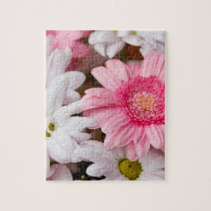 Pink and White Daisies Jigsaw Puzzle
