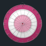Pink and White Dartboard<br><div class="desc">Pink and white dartboard</div>