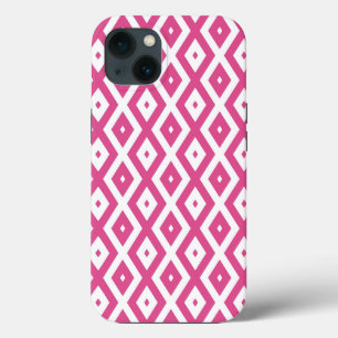 Pink and white diamond pattern Case-Mate iPhone ca iPhone 13 Case