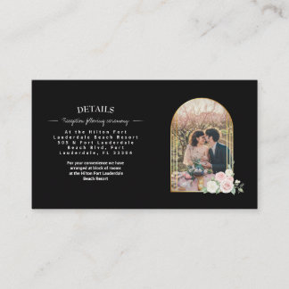 Pink and White Dusky Rose Blooms Enclosure Card