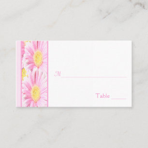Pink and White Floral Placecards