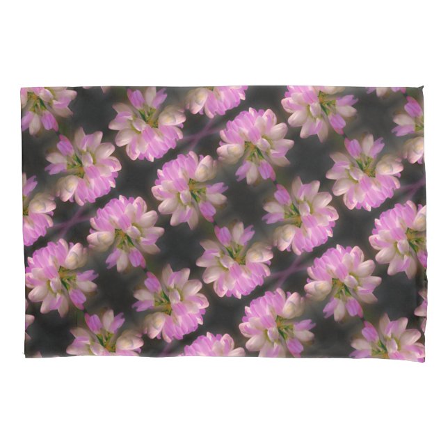 Pink And White Flower Close Up Pattern Pillowcase (Front)