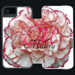 Pink and White Flower iPhone 6 Wallet Case w/Name Incipio Watson™ iPhone 5 Wallet Case<br><div class="desc">Pink and White Flower Monogram Apple iPhone Wallet Case with your name on it!</div>