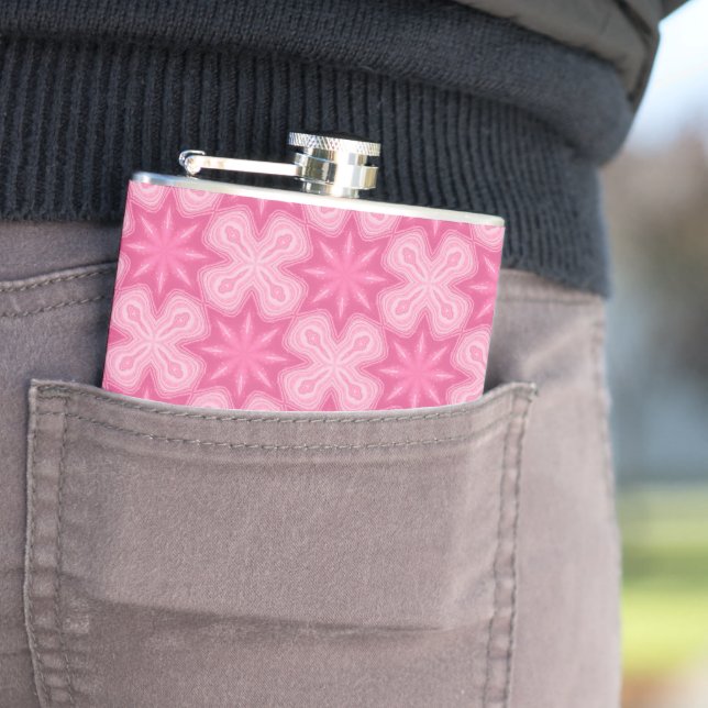 Pink And White Hip Flask (In Situ)