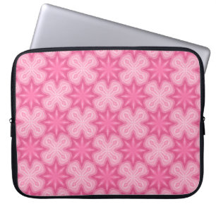 Pink And White Laptop Sleeve