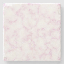 Pink and White Marble Stone Coaster