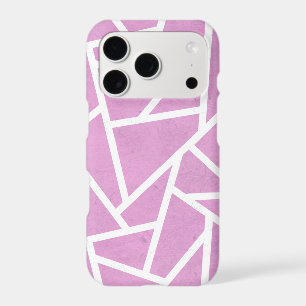 Pink and white mosaic pattern