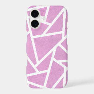 Pink and white mosaic pattern