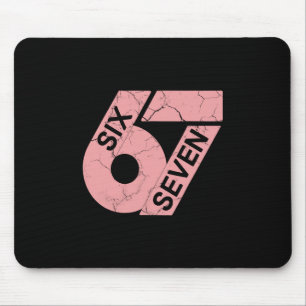 Pink And White Number 67 Jersey Player Uniform #67 Mouse Mat