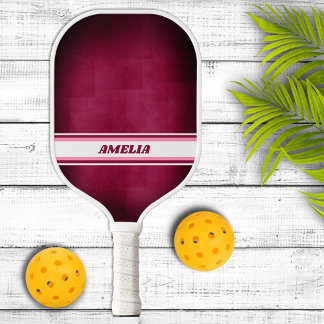 Pink and White Personalised Pickleball Paddle