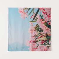Pink and white petaled flowers